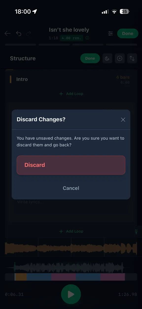 Edit freely, every change is reversible
