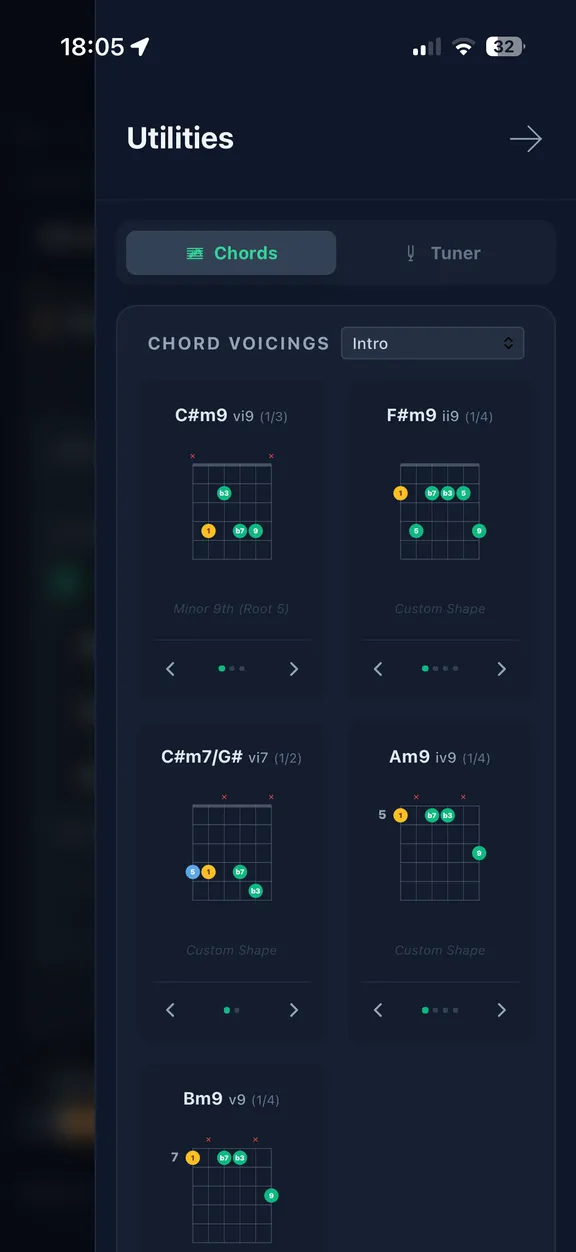 Your chord dictionary