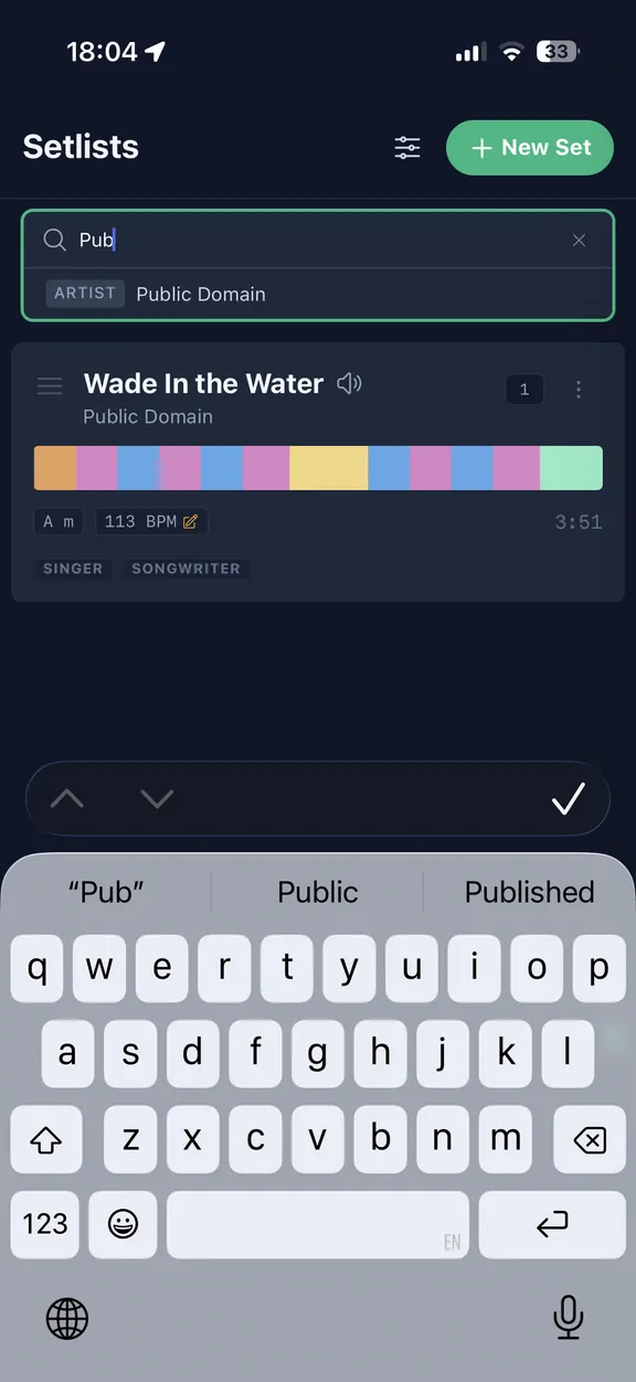 Your entire songbook, always within reach